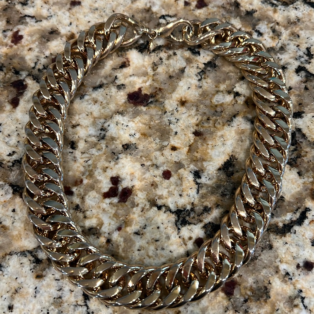 Gorgeous Erwin Pearl Chunky Gold Chain Necklace 75$